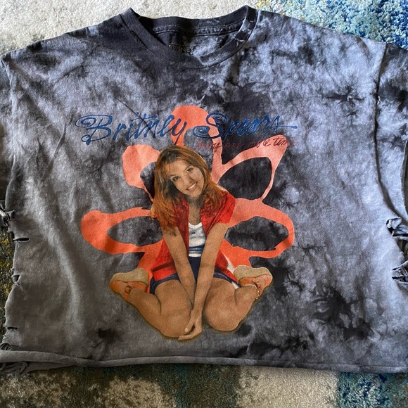 Y2K Vintage Britney Spears custom crop top - Picture 1 of 6